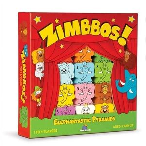 Zomboos stacking and counting game for kids.  Wood pieces. Montessori. Preschool
